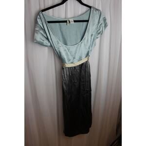 Pre-owned - As-is - Kenzie Satin Dress - Frey and Blue - Size 14